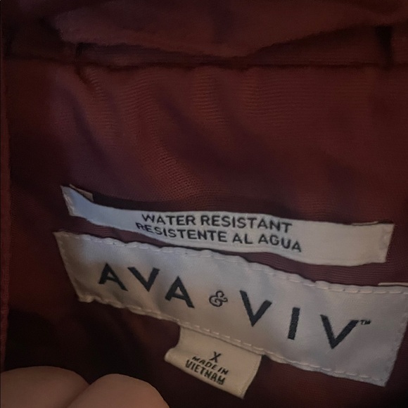 Ava & Viv Water-Resistant Rust Jacket - Picture 2 of 2